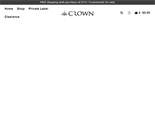 Tablet Screenshot of crownbrush.com